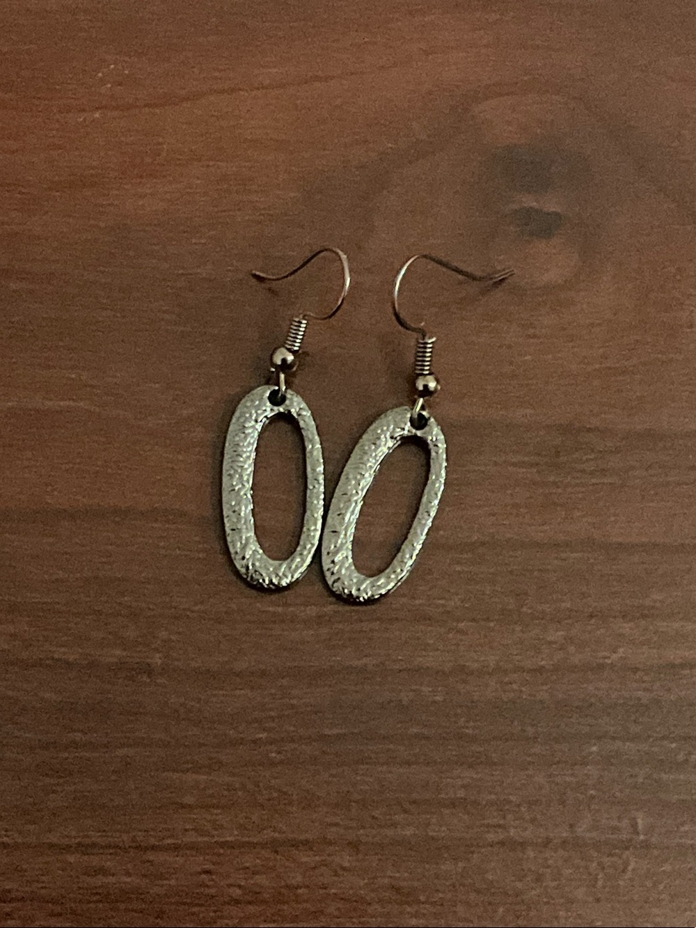 🐚2/$14 Silver Oval Drop Earrings - Women's Jewelry